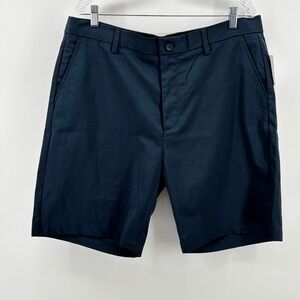Amazon Essentials Mens Navy Blue Flat Front Shorts Size 38 AE1916102_S